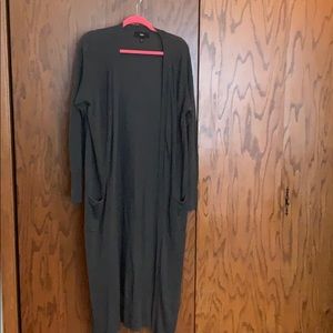 Mission long gray cardigan
